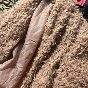 Large fluffy coat